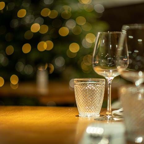 Christmas glassware