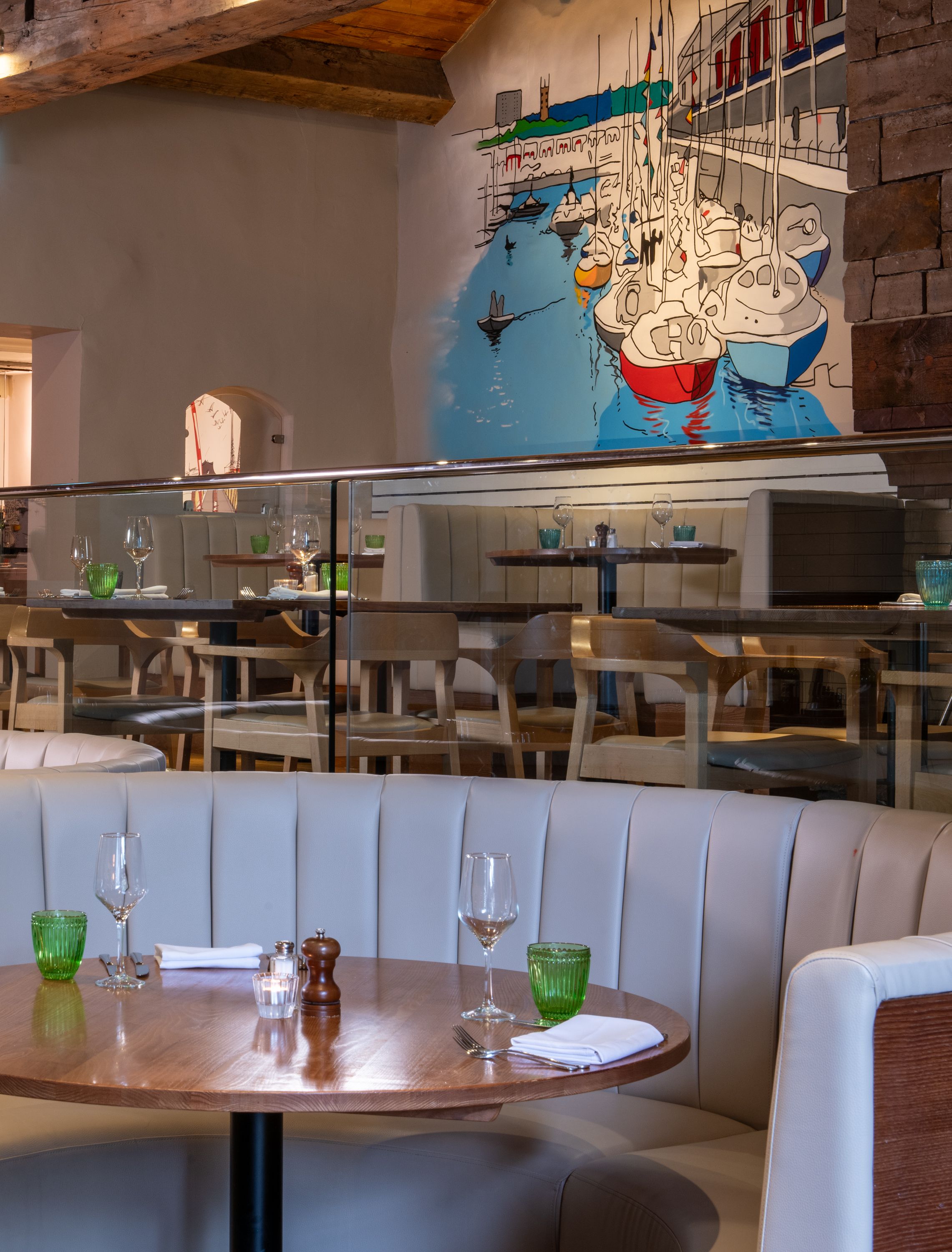 Restaurant seating area