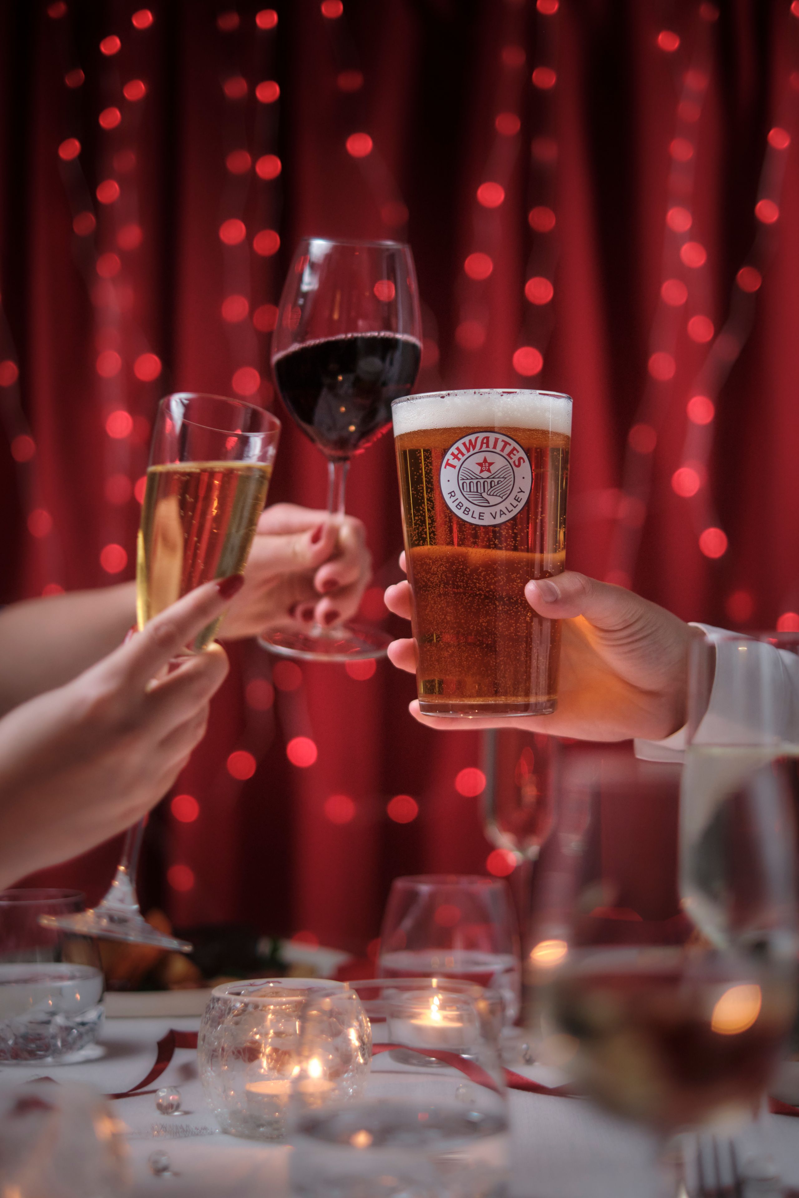 Group of drinks cheersing