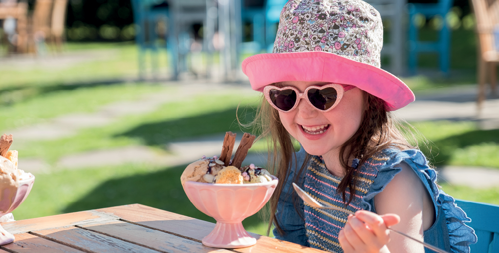 Child eating ice cream